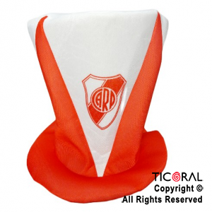 SOMBRERO GALERA FUTBOL RIVER ESCUDO TRIANGULOS x 1